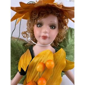 Duck House Heirloom Dolls Elva Limited Edition Porcelain Fairy Doll 10 Inch COA